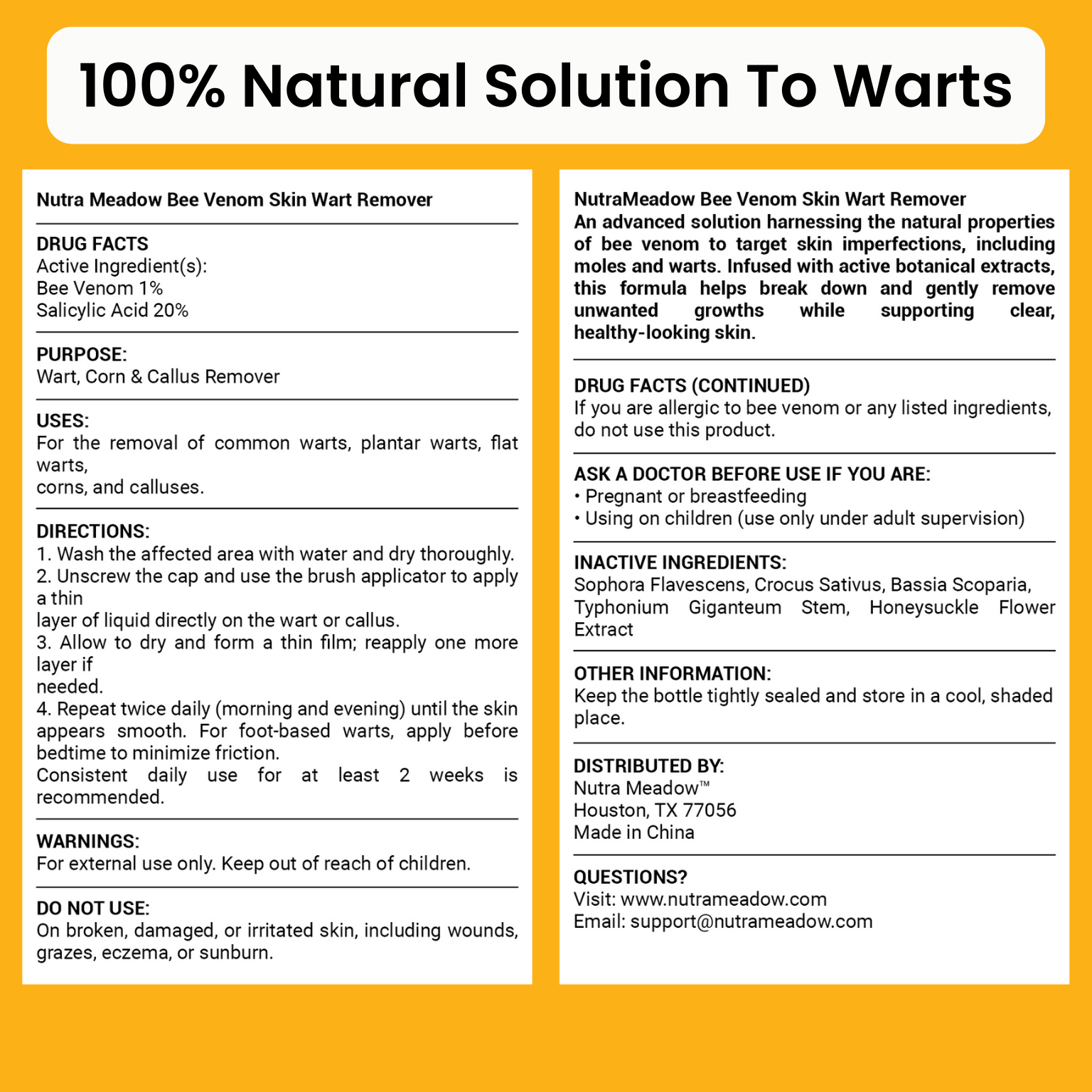 Bee Venom Wart Removal Kit™