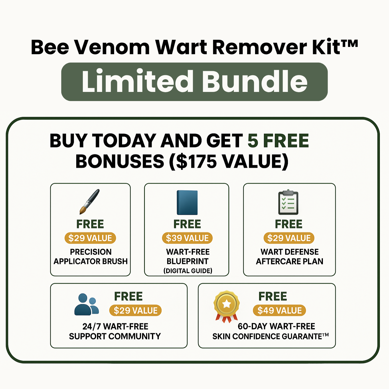 Bee Venom Wart Removal Kit™